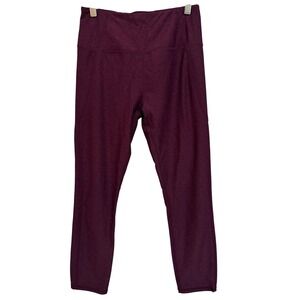 Varley Women Leggings S Plum Heathered High Rise Activewear Athleisure Yoga